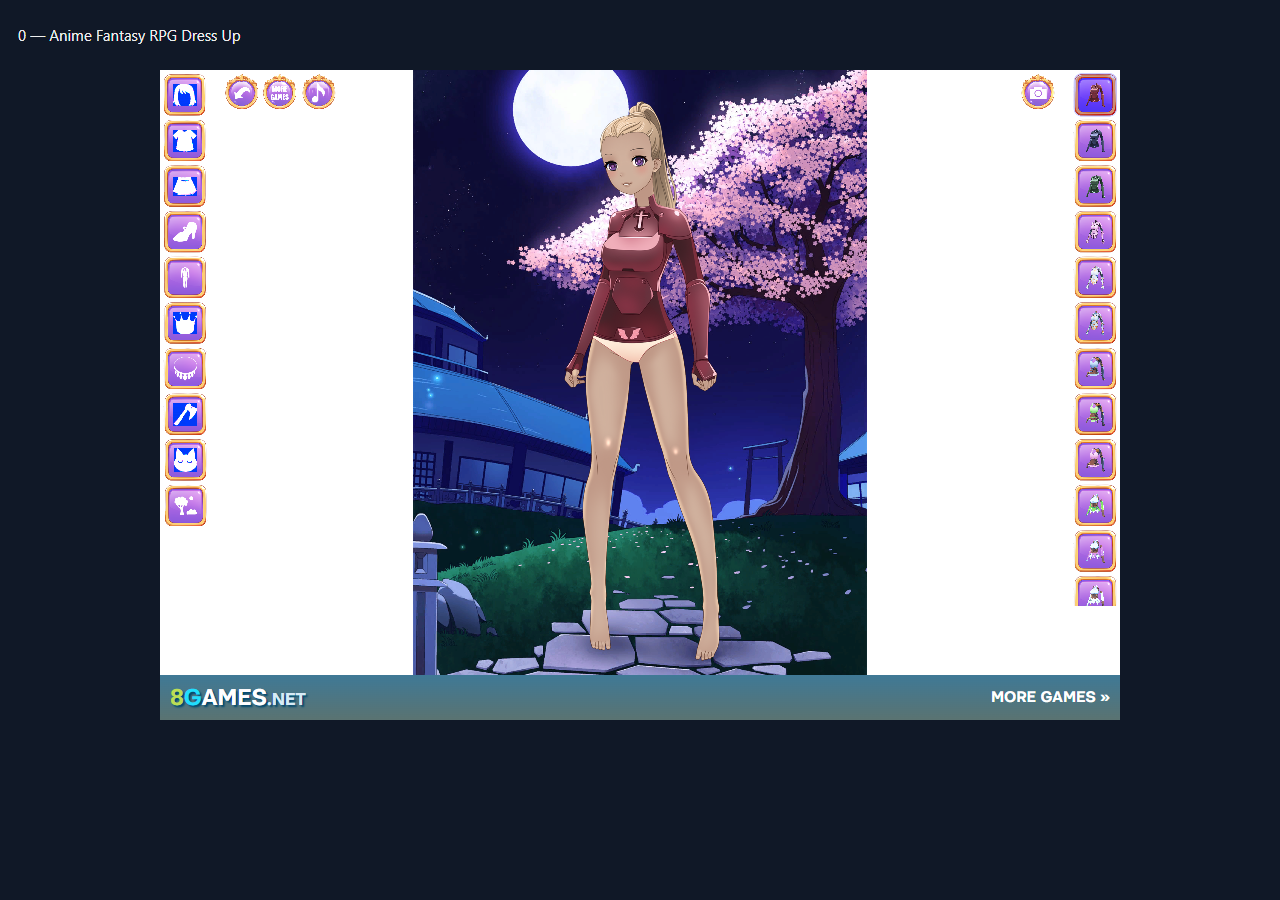 Anime Fantasy RPG Dress Up during the isolated browser check